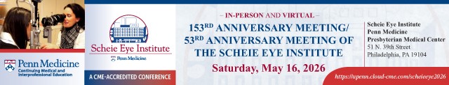 153rd Scheie Eye Meeting